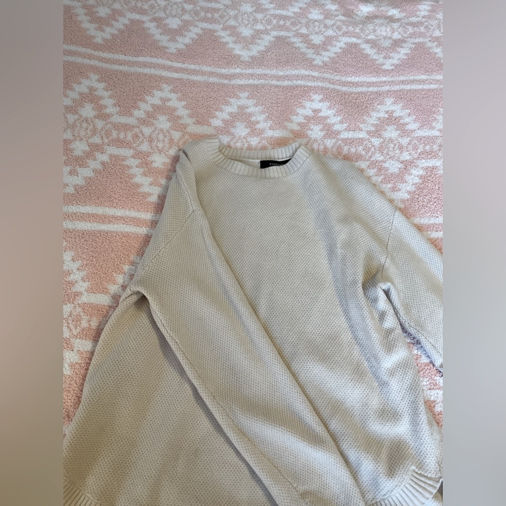 Women's cream sweater